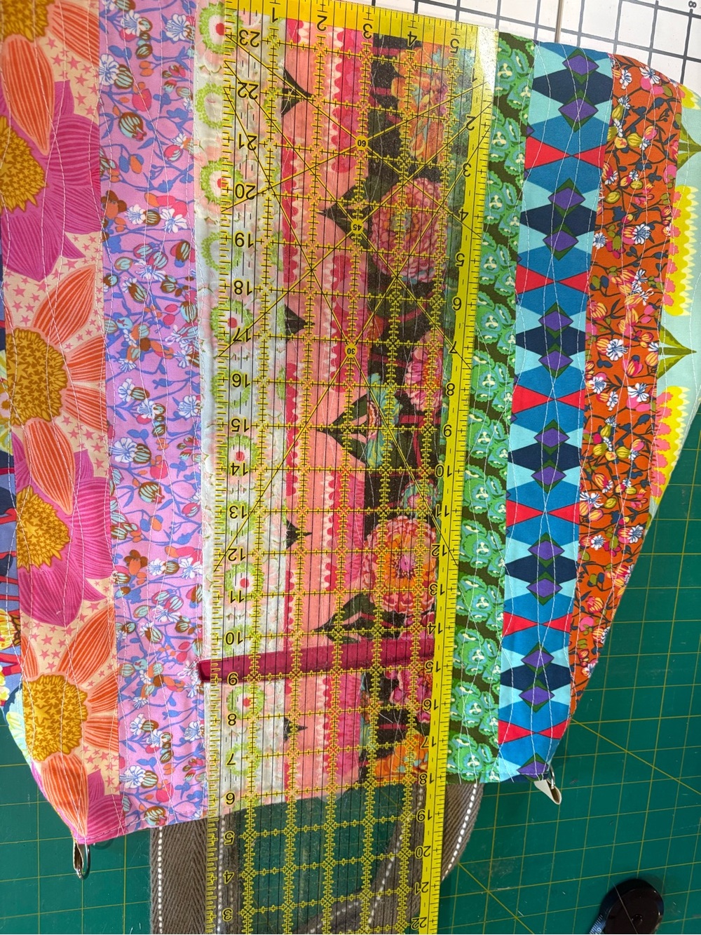 Colorful Patchwork Tote Bag - Multicolor - Picture 10 of 11